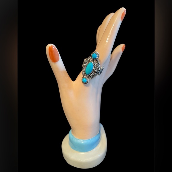 Sterling Turquoise Ring by Carolyn Pollack Size 9 - Picture 10 of 10